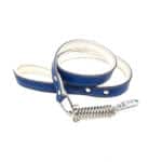 Comfort Lederen leiband- Blauw
